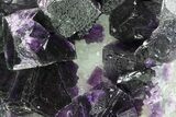 Purple Fluorite On Quartz - Jingbian Mine, China #84769-2